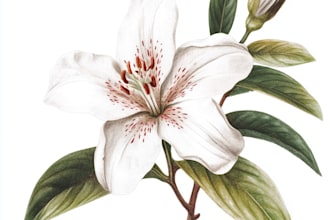 draw an animal and botanical illustration
