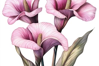 create botanical watercolor illustration for you