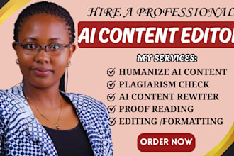 rewrite humanize ai content, ai content rewriter, check plagiarism, book editor