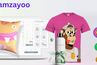 integrate an fully set up zakeke or kickflip product customizer on your shopify