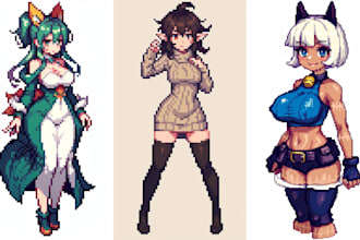 create pixel art character nsfw pixel animation pixel background