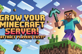 do a minecraft logo, banner within 10hours I promotion