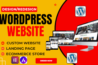 do wordpress website development, build, rebuild, redesign, or revamp wordpress