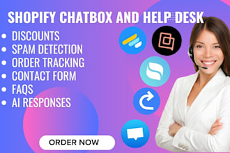 setup shopify chatbox and helpdesk gorgias commslayer crisp replydesk reamaze