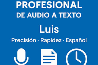 transcripción de audios y videos a texto en español rápido y preciso