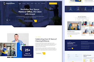 cleaning service website, house office cleaning website booking koala website