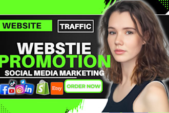 do website link promotion on social media to increase organic website traffic