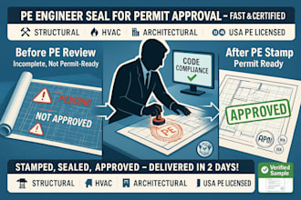 approve city permits with pe stamping, drawing reviews for california and more