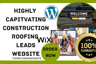 generate construction hvac plumbing flooring handyman roofing leads website