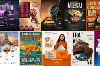 design event movie sport academic typography concert food vintage travel poster