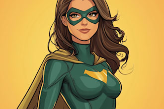 make you into superhero comic cartoon character