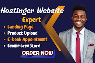 build hostinger website redesign, hostinger design, and wordpress