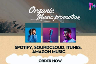 do spotify soundcloud amazon itunes music promotion to boost real listeners