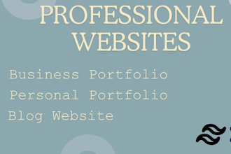 create professional business and personal portfolio in nextjs