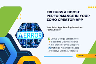 fix bugs or optimize performance in your zoho creator app