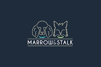 design eye catching raw pet food company logo