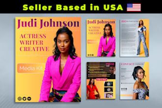 design a pro level actor epk, press kit, media kit, actor kit