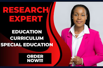write on educational content, special education, and curriculum design