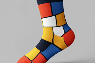 do sublimation unique socks design and shoes design