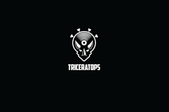 design funky hip hop turn tab list band logo