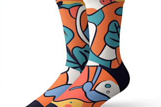 give you a premade sock designs