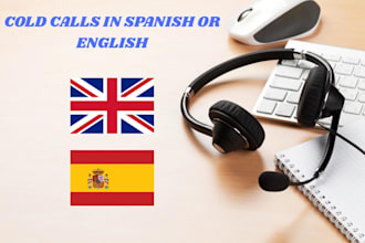 make your cold calls in spanish or english for you