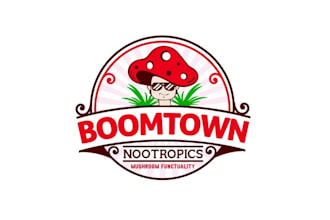 design awesome mushroom logo