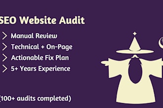 do a detailed SEO audit of your website