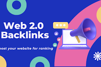 premium web 20 backlinks for google 1st page ranking  high da  authority link