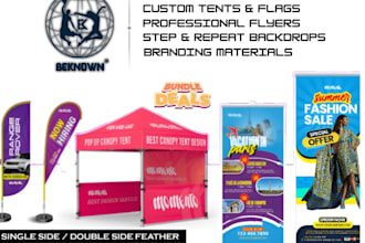design customized print popups, backdrops, and tents