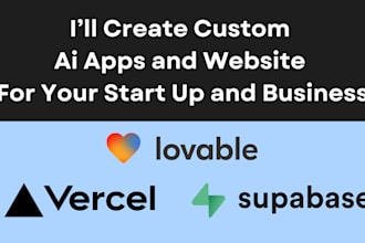create custom ai website using lovable supabase vercel