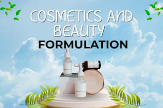 formulate custom skincare, haircare, and cosmetic products