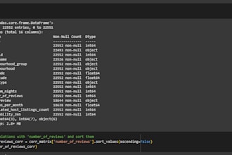 develop ml algorithms and predictive models in python