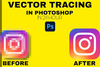 vector trace any logo or image in 90 minutes professionally