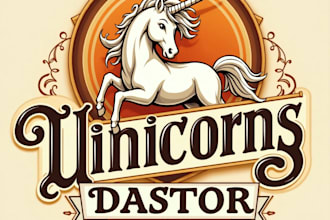 design high quality unicon vintage logo with my fastest delivery