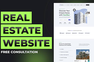 build premium luxury website, realtor, real estate investor website, custom crm
