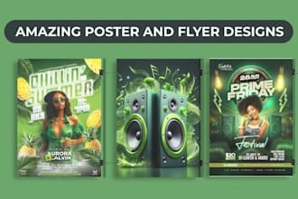 business poster promotional event poster gig poster design postcard flyer design