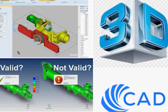 do 3d cad design and mechanical 3d model using solidworks and autocad