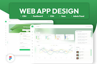 do saas crm admin panel web app design in figma