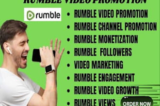 do organic rumble video promotion, rumble promotion, rumble channel monetization