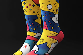 create a unique sock designs for you