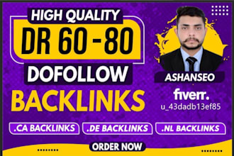 provide de,ca,nl and USA backlinks on high authority