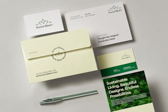 create engaging logo, brand identity, and brand style guidelines
