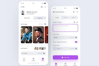 develop ai image generator app, ai art generator website, ai website, midjourney