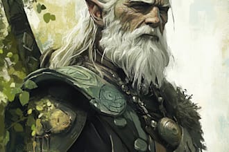 paint a unique fantasy book cover illustration