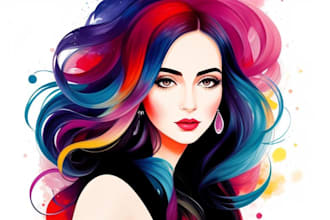 create amazing abstract art portrait from your photo