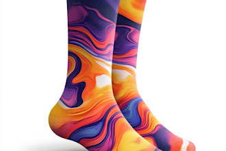 make a unique socks design for your brand