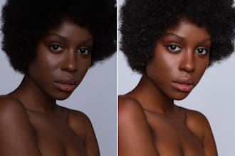 do photos editing and portrait retouching in adobe photoshop
