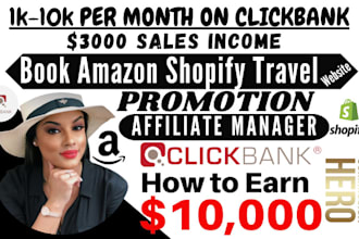 promote clickbank affiliate marketing ebook amazon shopify travel book website