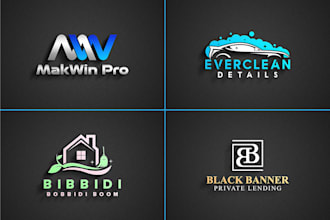 do modern minimalist brand business logo design